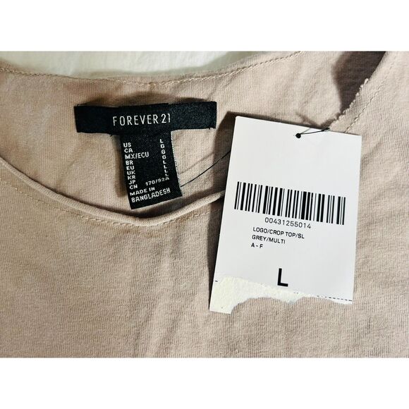 NWT Forever 21 Dreaming Ride On Side Tie Crop Tank Large Motorcycle Biker - Picture 4 of 7